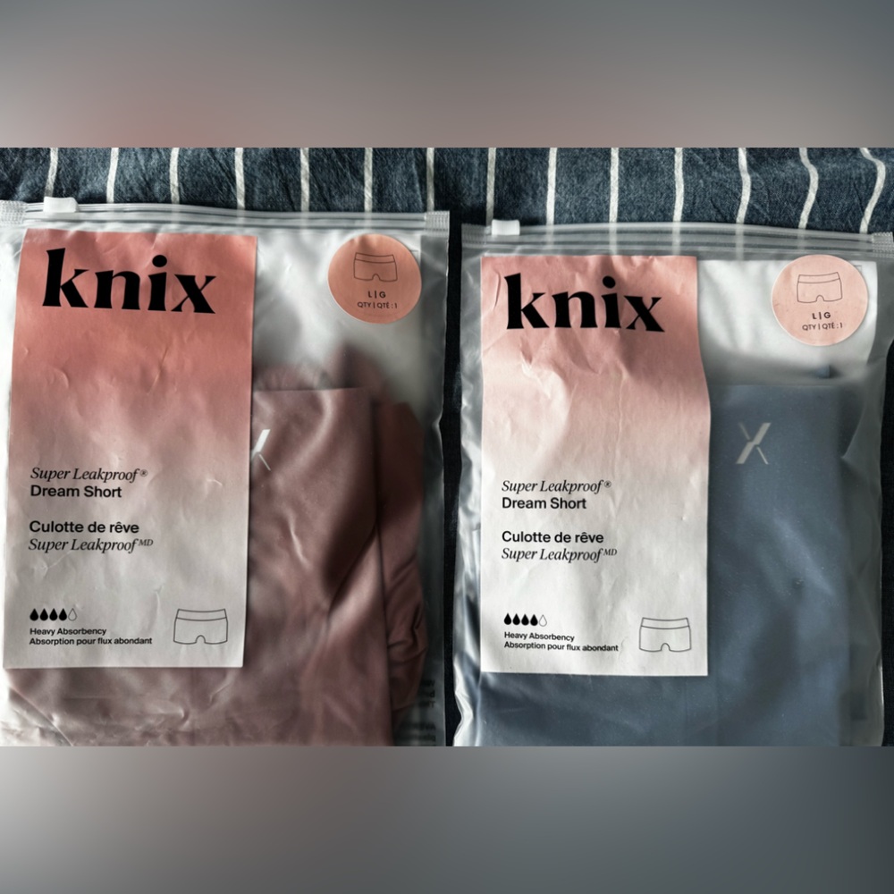 Knix Super Leakproof Dream Short lot of 2 Period Underwear